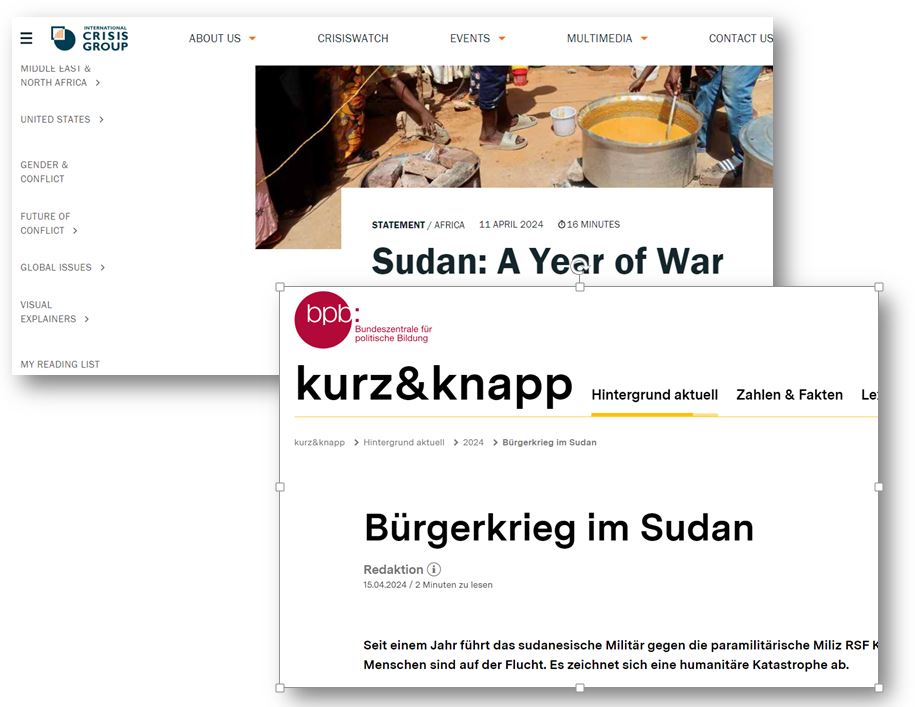 Sudan-ein-Jahr-Krieg